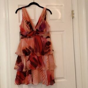 Bisou Bisou Size 10P Sleeveless Ruffled Tiered Dress